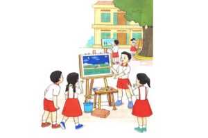 Em học vẽ | Bài thơ Em học vẽ