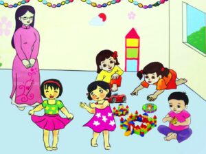 Mai con đi nhà trẻ | Bài thơ Mai con đi nhà trẻ